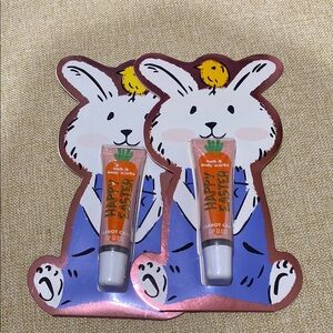 Bath & Body Works Carrot Cake Lip Gloss - Orange. Set of two and small bags